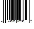 Barcode Image for UPC code 444536007407