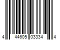 Barcode Image for UPC code 444605033344