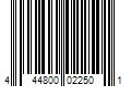 Barcode Image for UPC code 444800022501