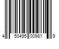 Barcode Image for UPC code 450495009819