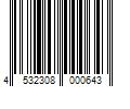 Barcode Image for UPC code 4532308000643