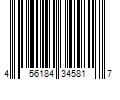 Barcode Image for UPC code 456184345817