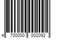 Barcode Image for UPC code 4700000002092