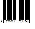 Barcode Image for UPC code 4700001321154