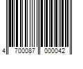 Barcode Image for UPC code 4700087000042