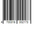 Barcode Image for UPC code 4700318002173