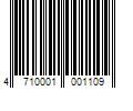 Barcode Image for UPC code 4710001001109