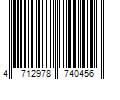 Barcode Image for UPC code 4712978740456