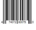 Barcode Image for UPC code 474072800750