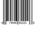 Barcode Image for UPC code 474546600206