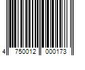 Barcode Image for UPC code 4750012000173