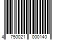 Barcode Image for UPC code 4750021000140