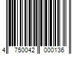 Barcode Image for UPC code 4750042000136