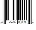 Barcode Image for UPC code 475232000034