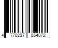 Barcode Image for UPC code 4770237054072