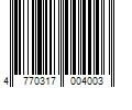 Barcode Image for UPC code 4770317004003