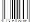 Barcode Image for UPC code 4772144001415