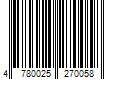 Barcode Image for UPC code 4780025270058