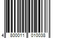 Barcode Image for UPC code 4800011010038