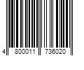 Barcode Image for UPC code 4800011736020