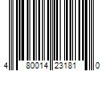 Barcode Image for UPC code 480014231810