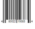 Barcode Image for UPC code 480022193834