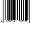 Barcode Image for UPC code 4806014000359