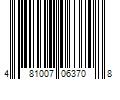 Barcode Image for UPC code 481007063708