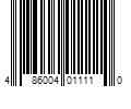 Barcode Image for UPC code 486004011110