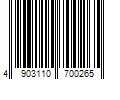 Barcode Image for UPC code 4903110700265