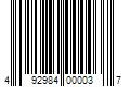 Barcode Image for UPC code 492984000037