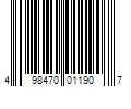 Barcode Image for UPC code 498470011907