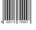 Barcode Image for UPC code 5000113700007