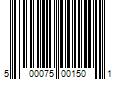 Barcode Image for UPC code 500075001501