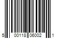 Barcode Image for UPC code 500118060021