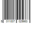 Barcode Image for UPC code 5011007025663