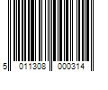 Barcode Image for UPC code 5011308000314