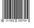 Barcode Image for UPC code 5011802000704