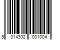 Barcode Image for UPC code 5014302001004