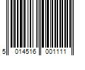 Barcode Image for UPC code 5014516001111