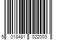 Barcode Image for UPC code 5018481022003