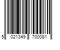 Barcode Image for UPC code 5021349700081