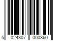 Barcode Image for UPC code 5024307000360