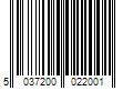 Barcode Image for UPC code 5037200022001