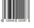 Barcode Image for UPC code 5039345000067