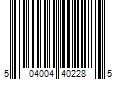 Barcode Image for UPC code 504004402285