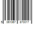 Barcode Image for UPC code 5061067870017