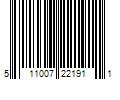 Barcode Image for UPC code 511007221911