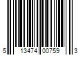 Barcode Image for UPC code 513474007593