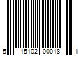 Barcode Image for UPC code 515102000181